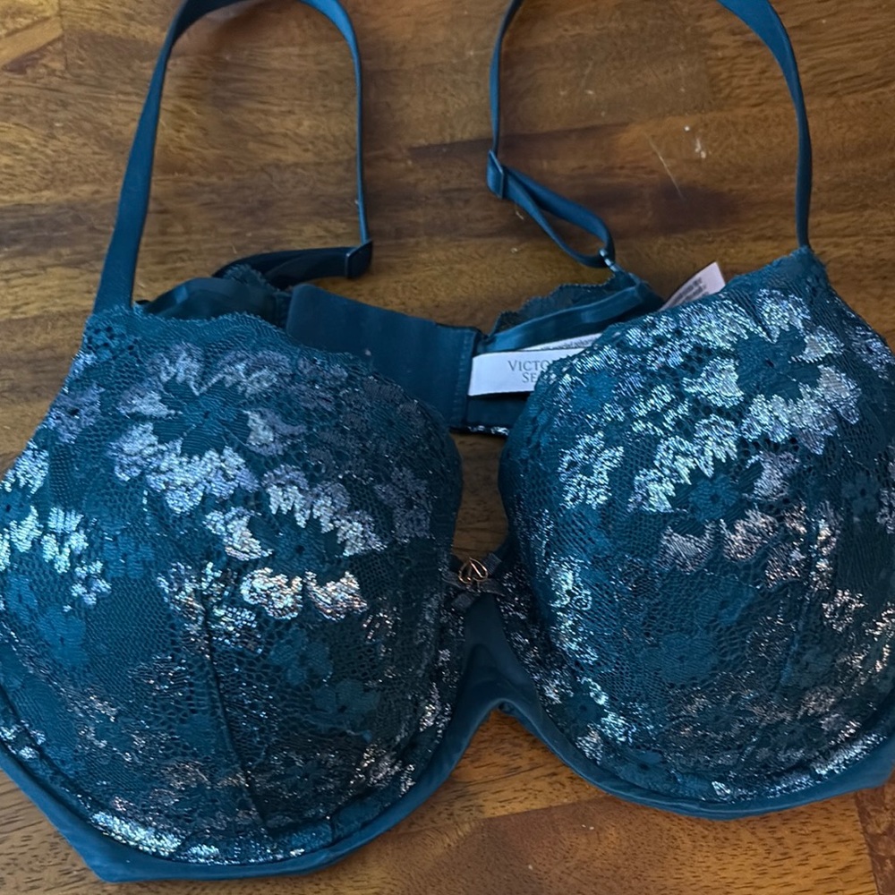 Victoria's Secret Teal Lace Bra